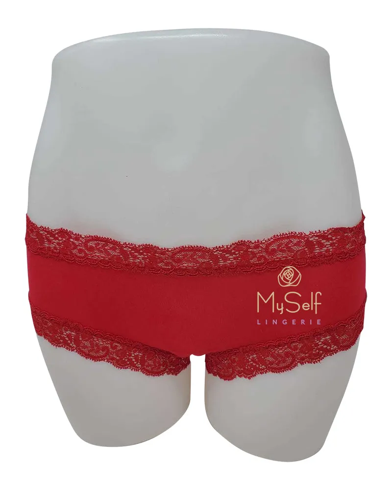 600 Iconic Modal Lace Trim Boyshort