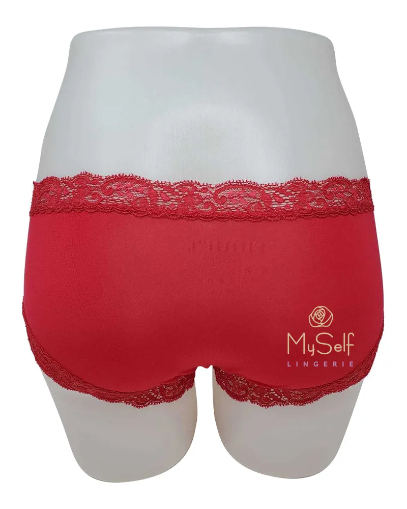 600 Iconic Modal Lace Trim Boyshort