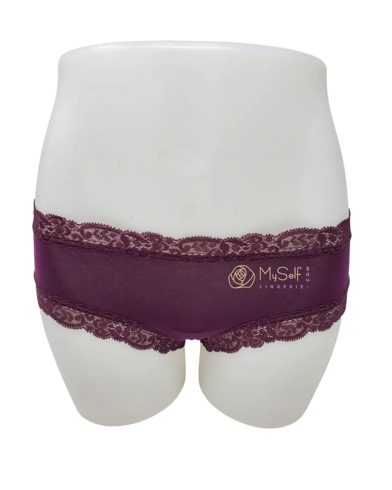 600 Iconic Modal Lace Trim Boyshort