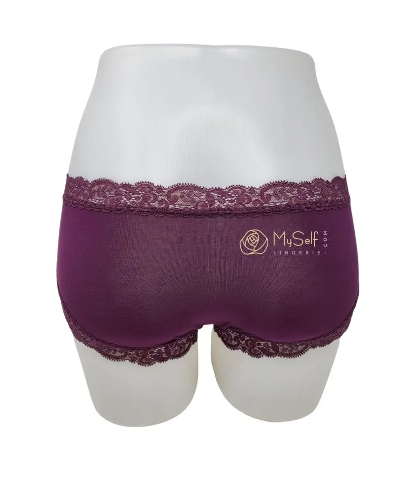 600 Iconic Modal Lace Trim Boyshort