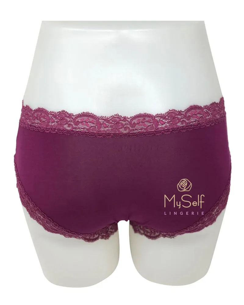 600 Iconic Modal Lace Trim Boyshort