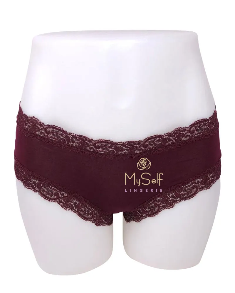 600 Iconic Modal Lace Trim Boyshort
