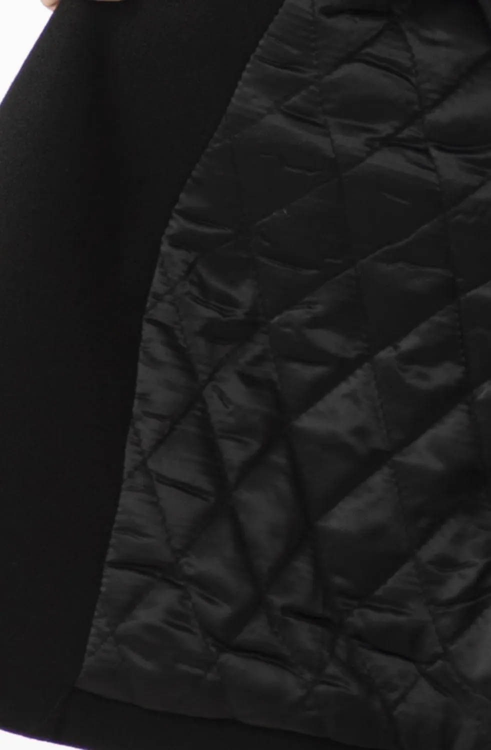Ababalaya Wool Blend Pea Coat Winter Trench Coat with Belt Thick Cotton Lined Overcoats