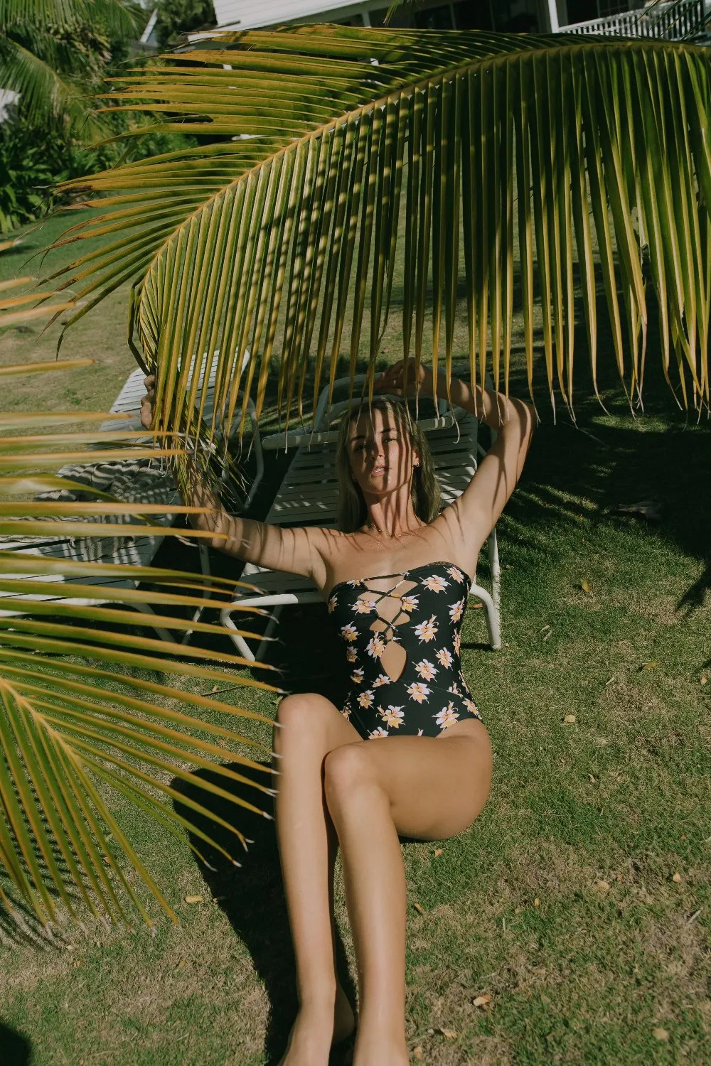ACACIA *EXCLUSIVE* Bronx One Piece in Black Vintage Aloha