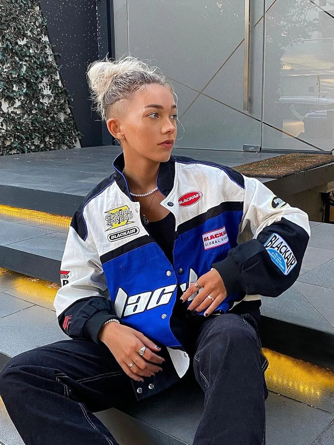 Aelfric Eden Men's Motorcycle Jacket Blackair Moto Varsity Baseball Jacket Women Vintage Coats