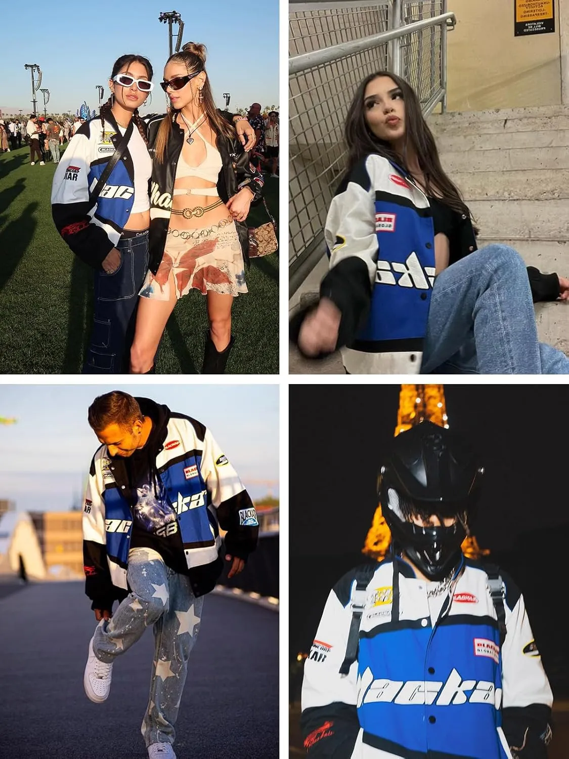 Aelfric Eden Men's Motorcycle Jacket Blackair Moto Varsity Baseball Jacket Women Vintage Coats