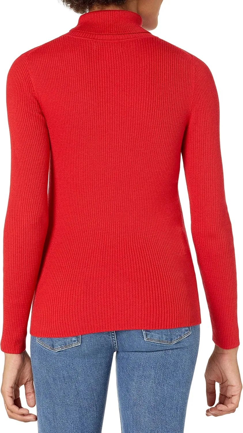 Amazon Essentials Women's Slim-Fit Lightweight Long-Sleeve Turtleneck Sweater