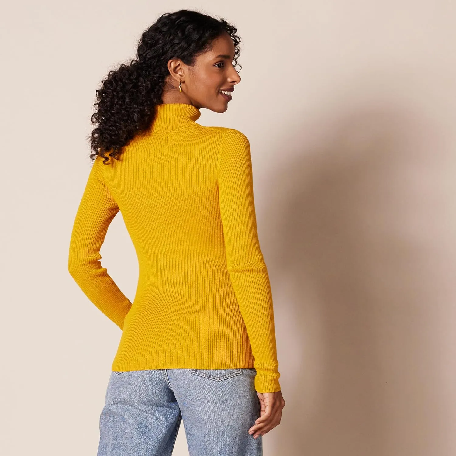 Amazon Essentials Women's Slim-Fit Lightweight Long-Sleeve Turtleneck Sweater