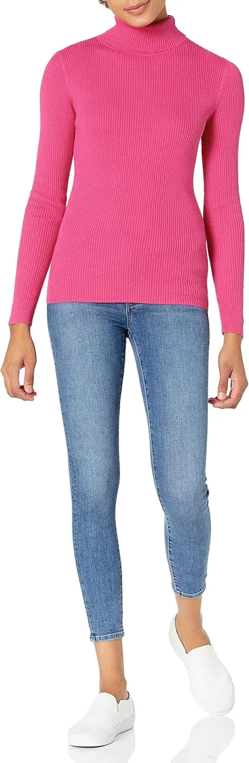 Amazon Essentials Women's Slim-Fit Lightweight Long-Sleeve Turtleneck Sweater