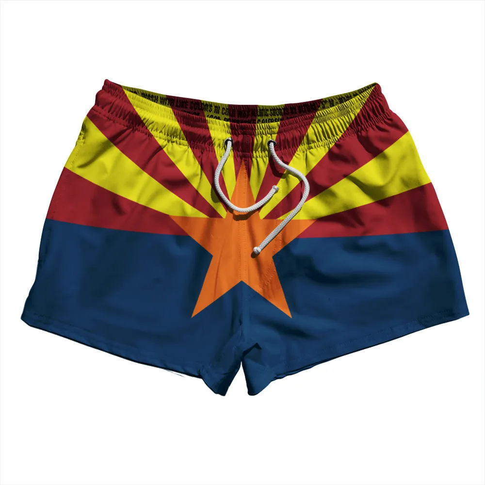 Arizona US State Flag 2.5" Swim Shorts Made in USA