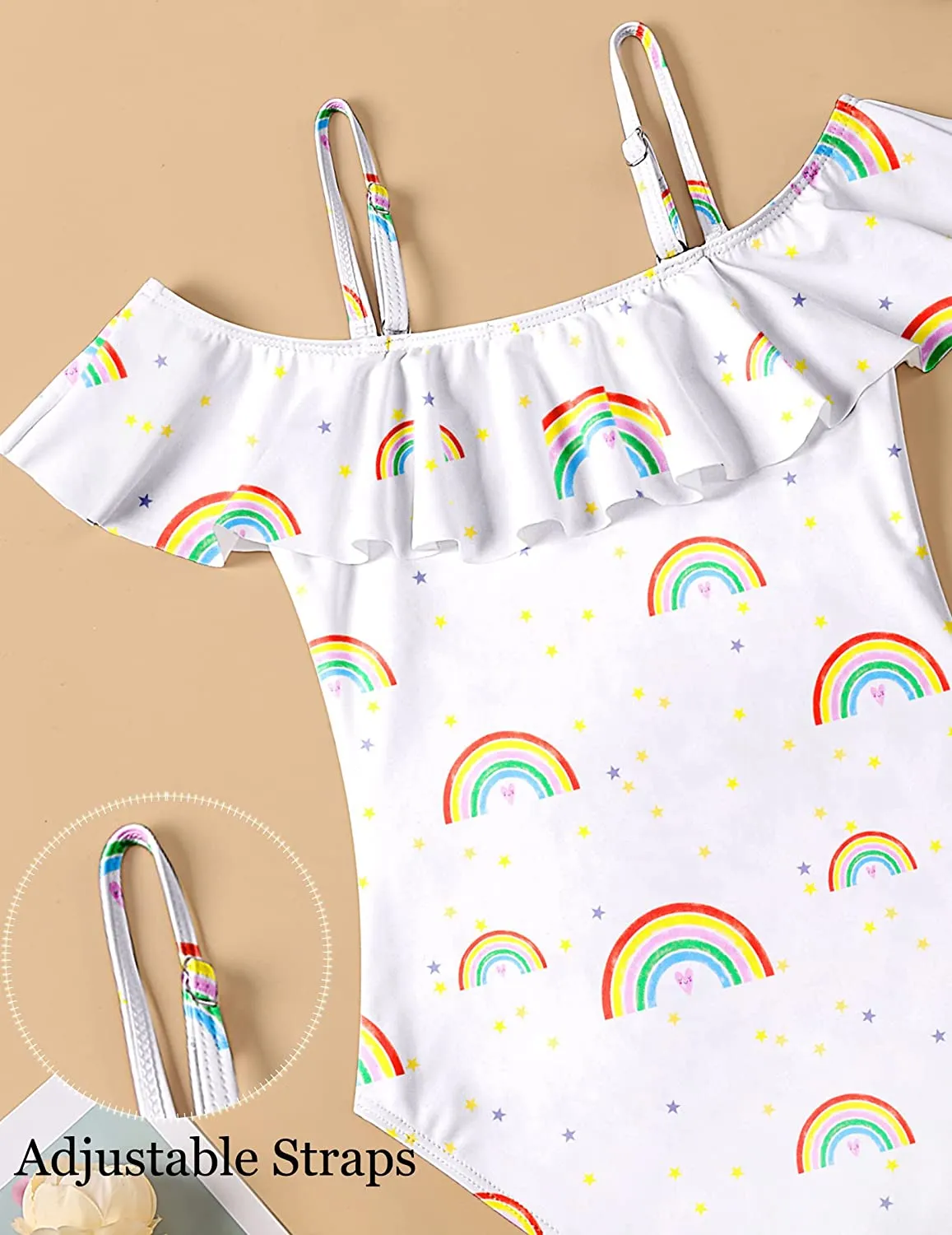 Arshiner Girls Swimsuit One Piece Printed Bathing Suits
