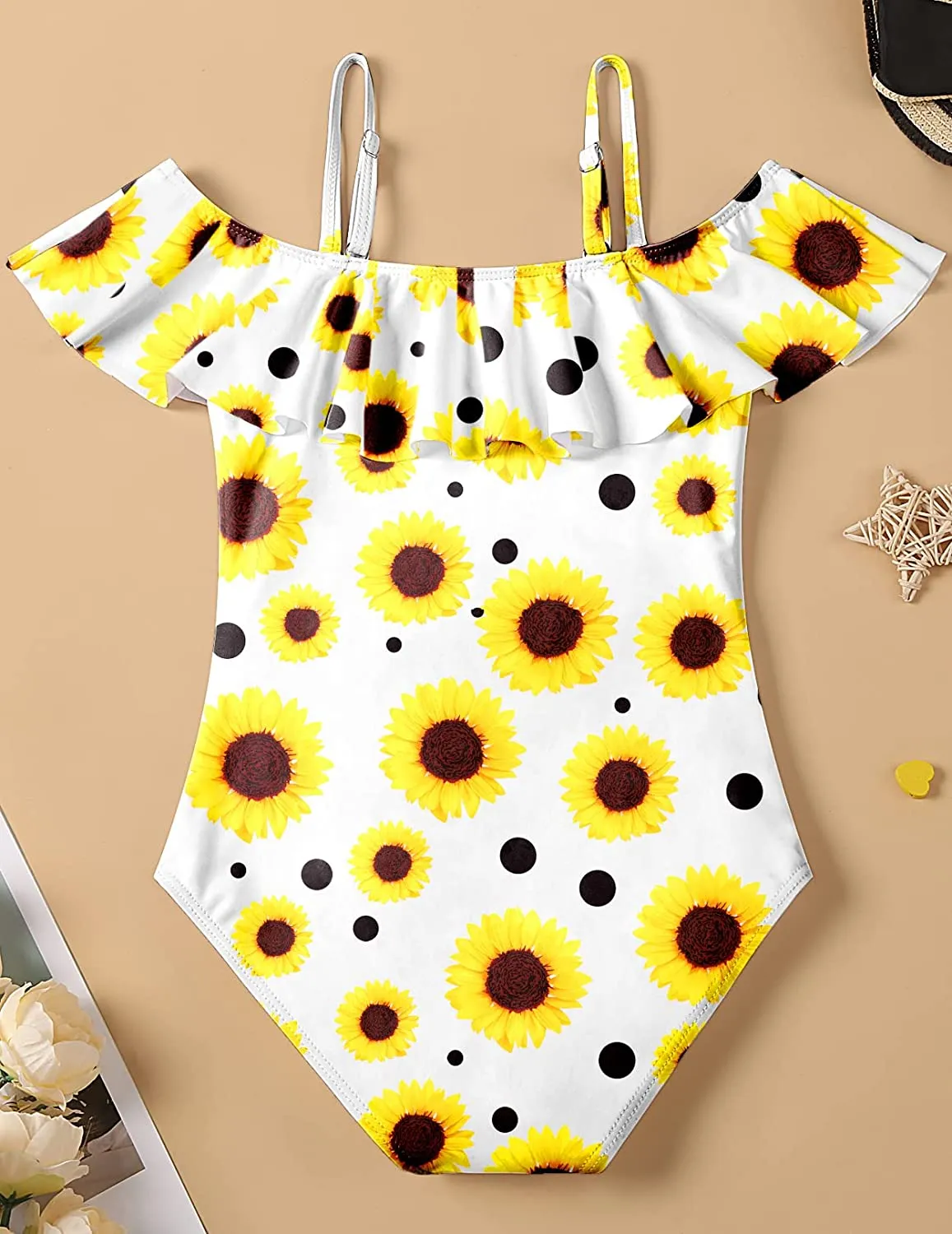 Arshiner Girls Swimsuit One Piece Printed Bathing Suits