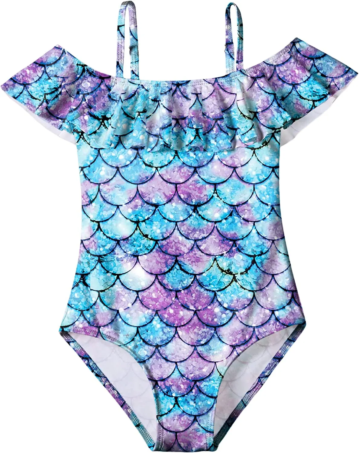 Arshiner Girls Swimsuit One Piece Printed Bathing Suits