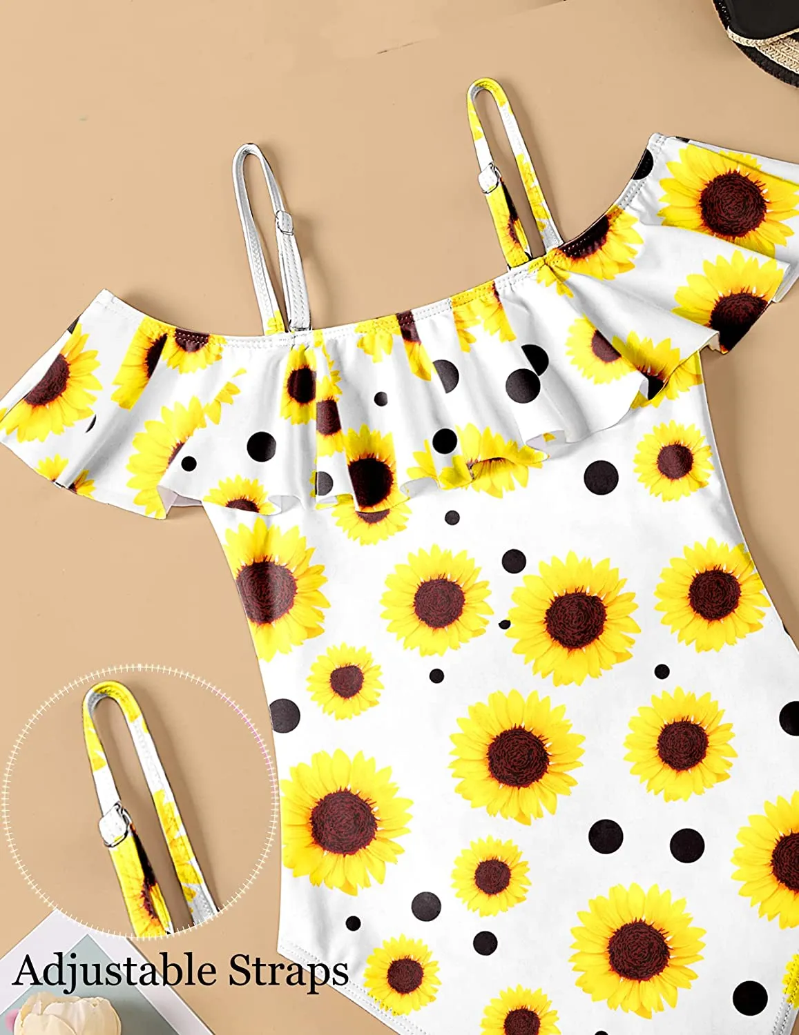 Arshiner Girls Swimsuit One Piece Printed Bathing Suits
