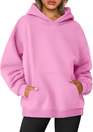 AUTOMET Womens Oversized Sweatshirts Fleece Hoodies Long Sleeve Shirts Pullover Fall Outfits 2025 with Pocket