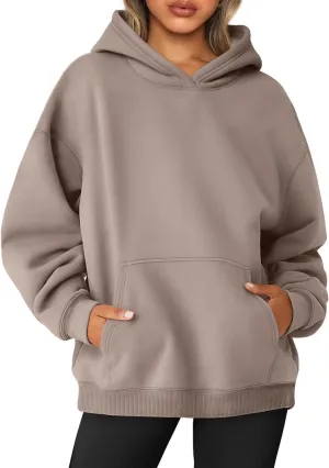 AUTOMET Womens Oversized Sweatshirts Fleece Hoodies Long Sleeve Shirts Pullover Fall Outfits 2025 with Pocket