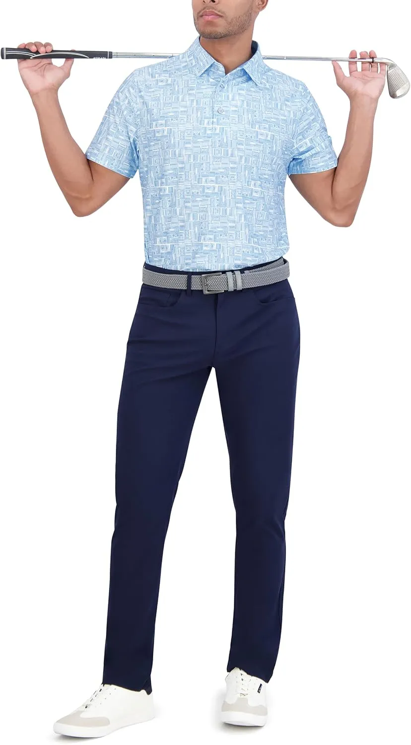 Ben Sherman Men's Performance Golf Polo Stretch, Extra Soft Fabric, Moisture-Wicking, Odor Resistant