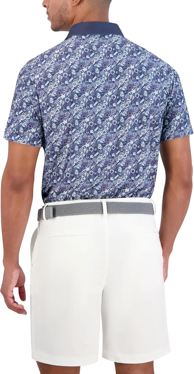 Ben Sherman Men's Performance Golf Polo Stretch, Extra Soft Fabric, Moisture-Wicking, Odor Resistant