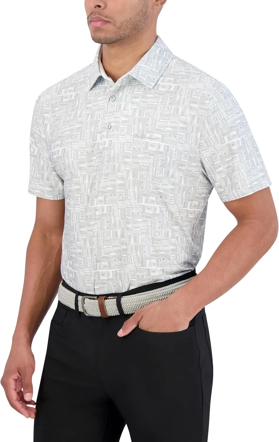 Ben Sherman Men's Performance Golf Polo Stretch, Extra Soft Fabric, Moisture-Wicking, Odor Resistant