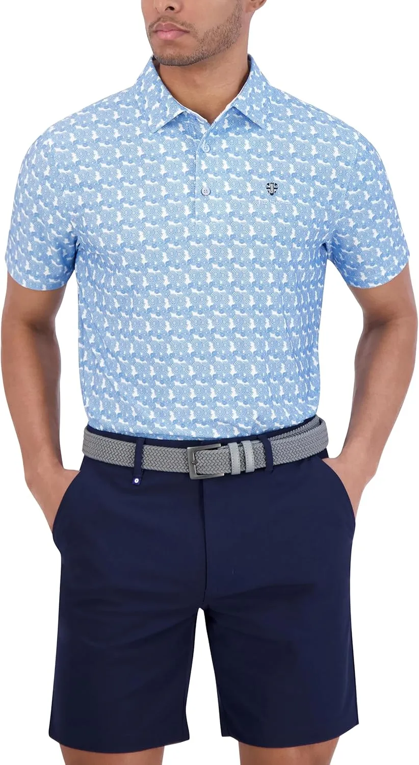 Ben Sherman Men's Performance Golf Polo Stretch, Extra Soft Fabric, Moisture-Wicking, Odor Resistant