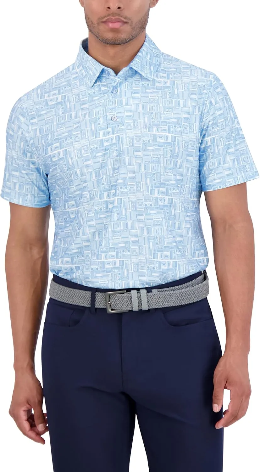 Ben Sherman Men's Performance Golf Polo Stretch, Extra Soft Fabric, Moisture-Wicking, Odor Resistant