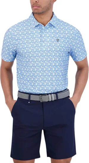 Ben Sherman Men's Performance Golf Polo Stretch, Extra Soft Fabric, Moisture-Wicking, Odor Resistant