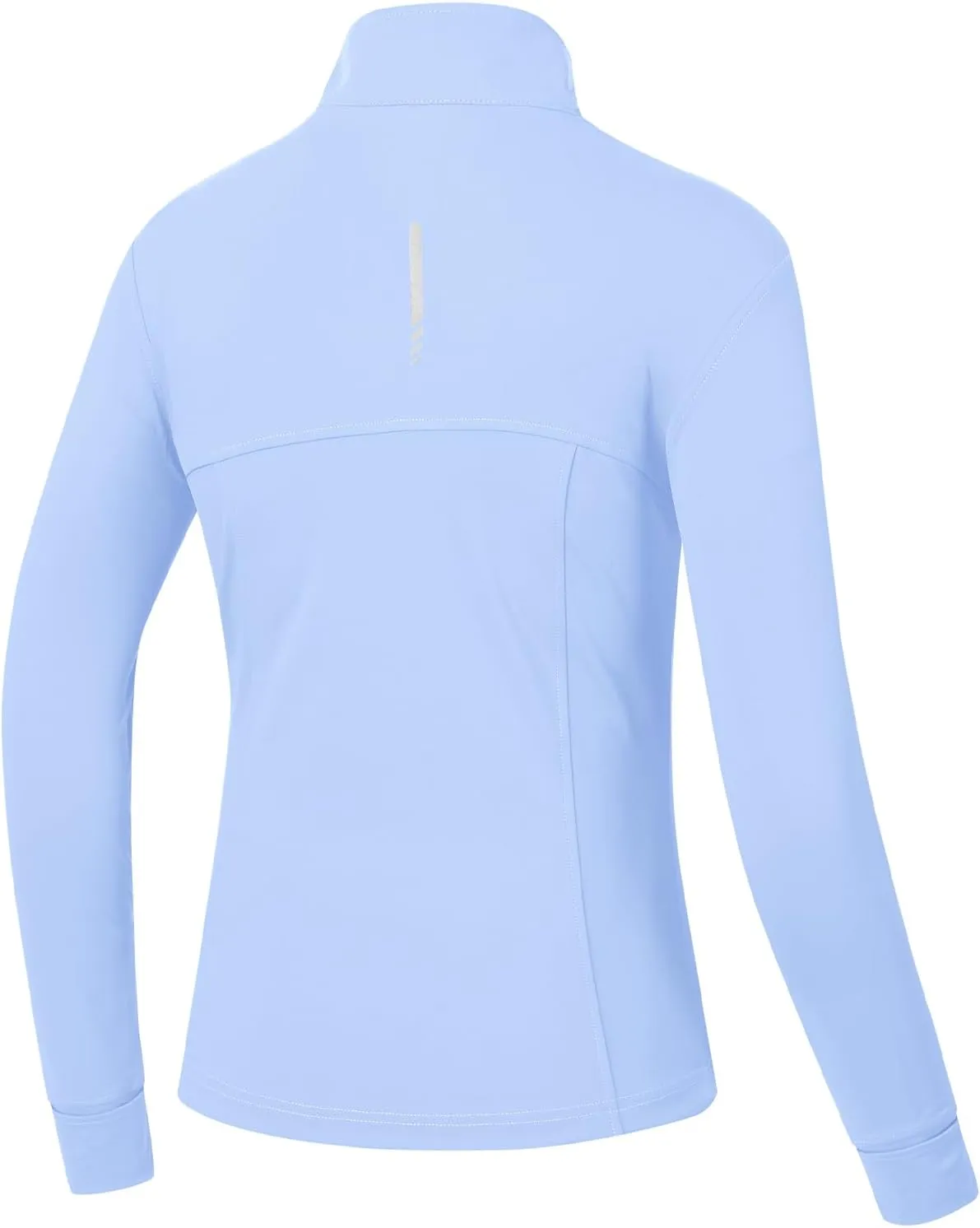 BGOWATU Women's Workout Jacket Lightweight Zip up Running Athletic Jackets with Thumb Holes