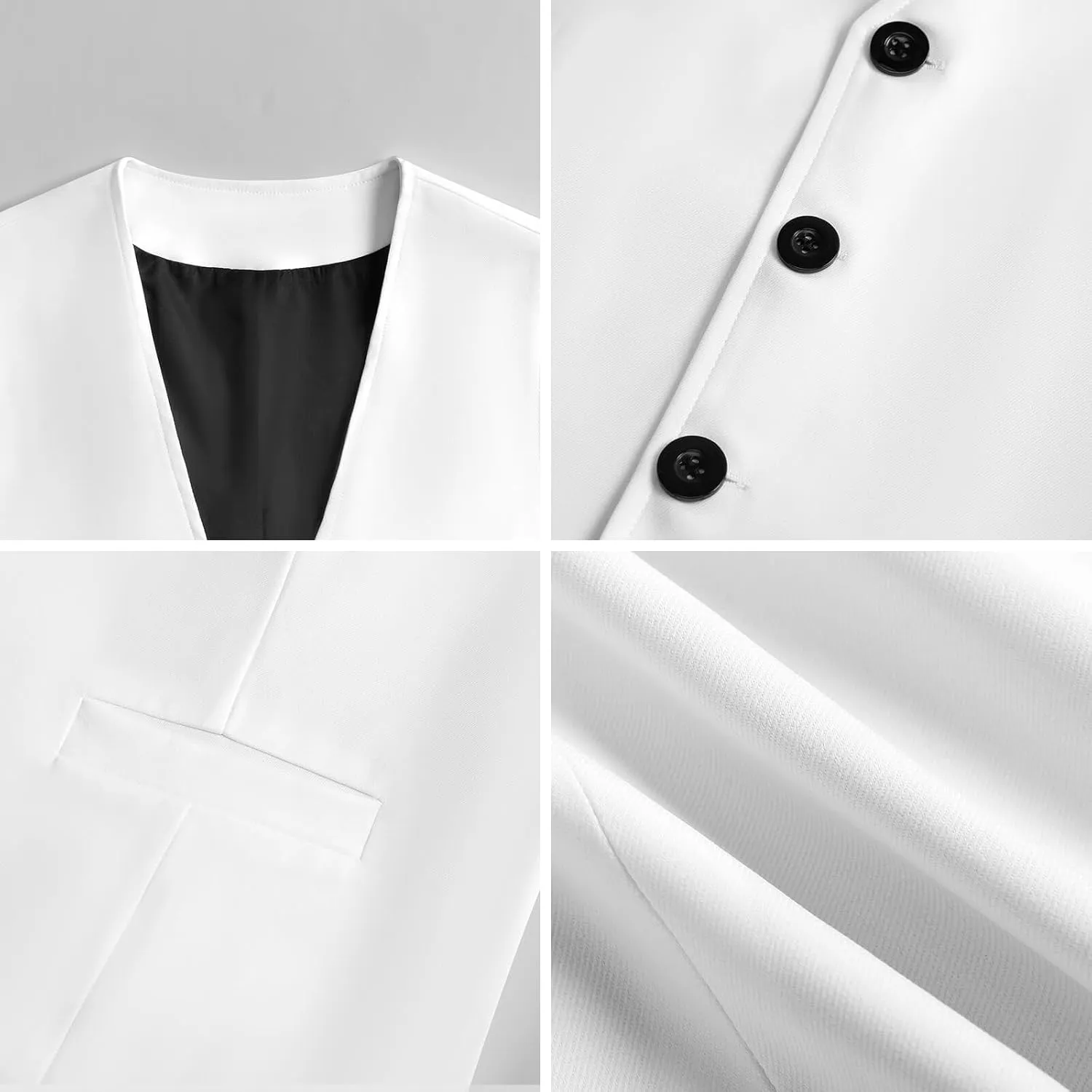 Black White Racing Checkered Funny Men's Formal Suit Vest Casual Business Dress Waistcoat Printed Vest Slim Fit
