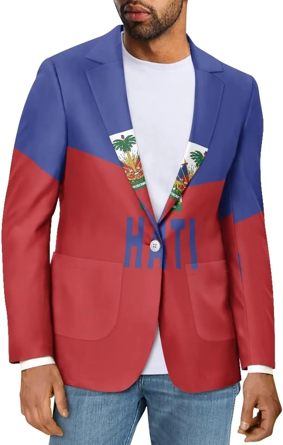 Blazer for Men Regular Fit Suit Coats Breathable with Pocket Formal Dress Jacket Suitable for Festival Events