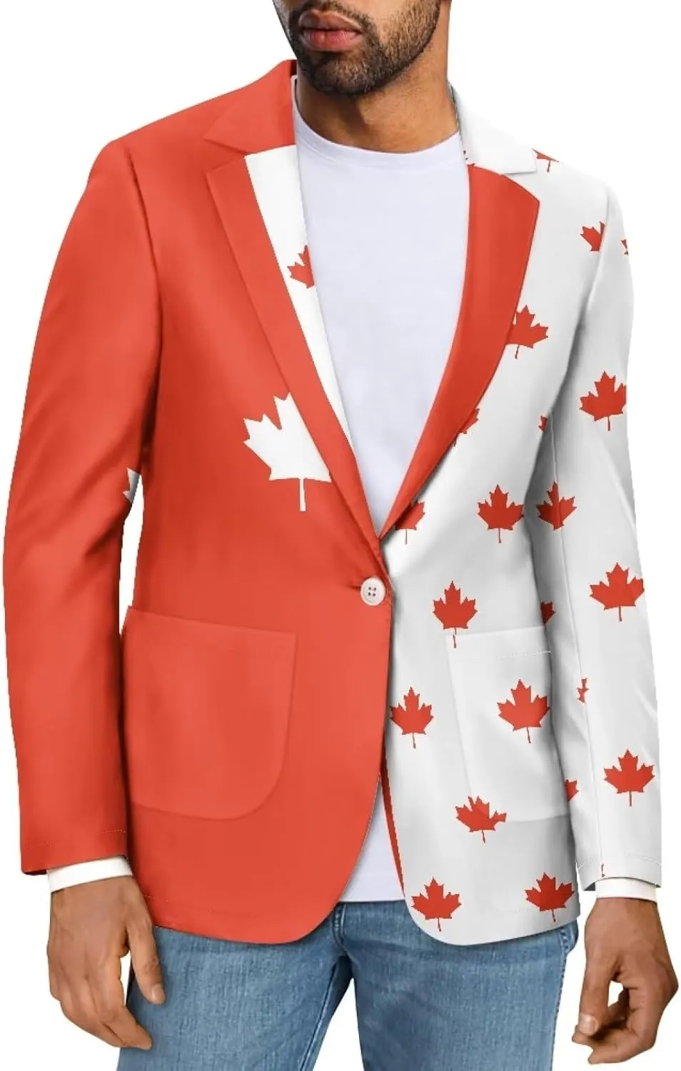 Blazer for Men Regular Fit Suit Coats Breathable with Pocket Formal Dress Jacket Suitable for Festival Events