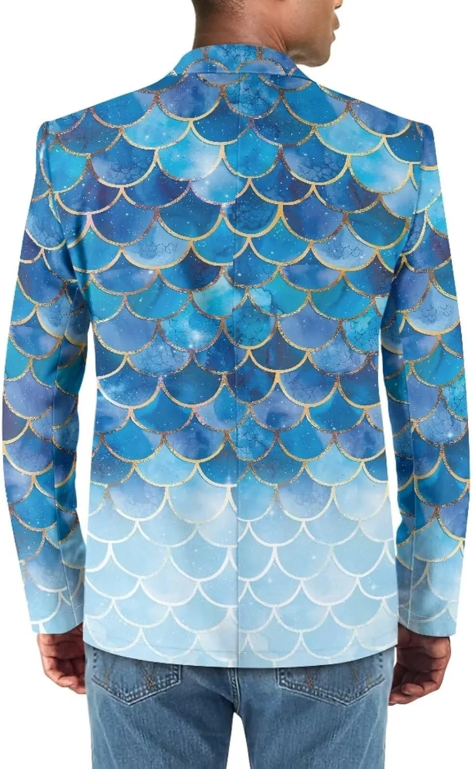 Blazer for Men Regular Fit Suit Jacket Coat Sport Coats One Button Notch Lapel Dress Jacket with Pockets
