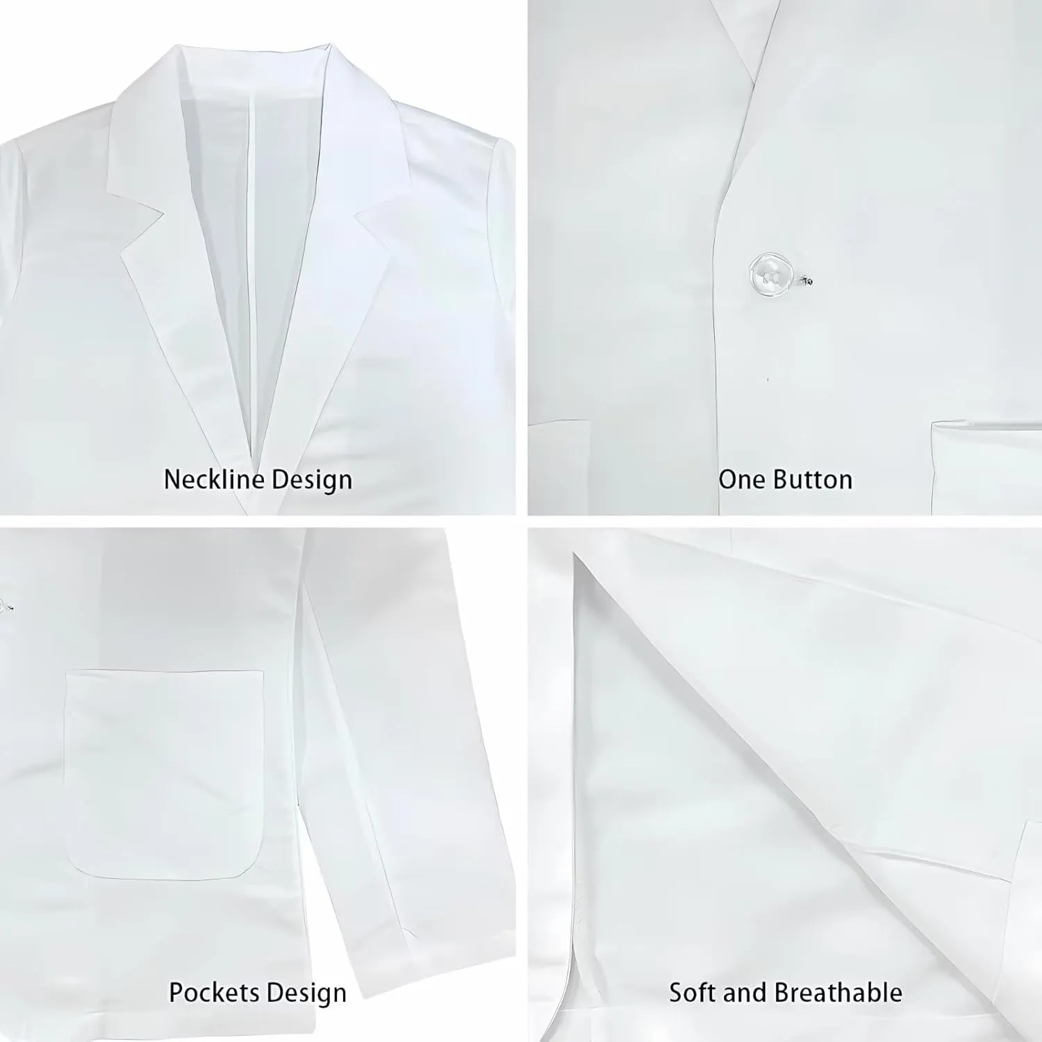 Blazer for Men Regular Fit Suit Jacket Coat Sport Coats One Button Notch Lapel Dress Jacket with Pockets