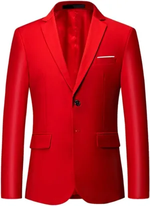 Blazer for Men Slim Fit Suit Jacket Sport Coats Formal Dress Jacket 2 Button