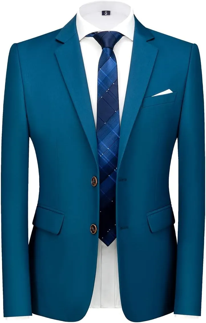 Blazer for Men Slim Fit Suit Jacket Sport Coats Formal Dress Jacket 2 Button