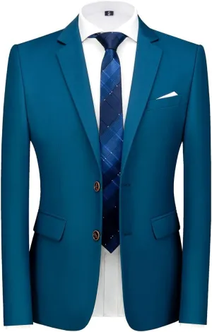 Blazer for Men Slim Fit Suit Jacket Sport Coats Formal Dress Jacket 2 Button