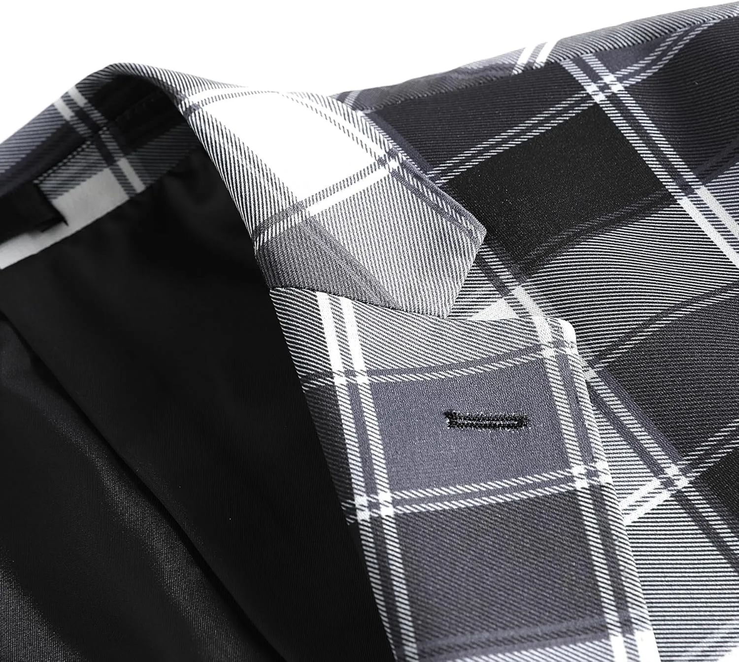 Boyland Men's Casual Suit Blazer Jackets Lightweight One Button Sport Coats Plaid Blazer
