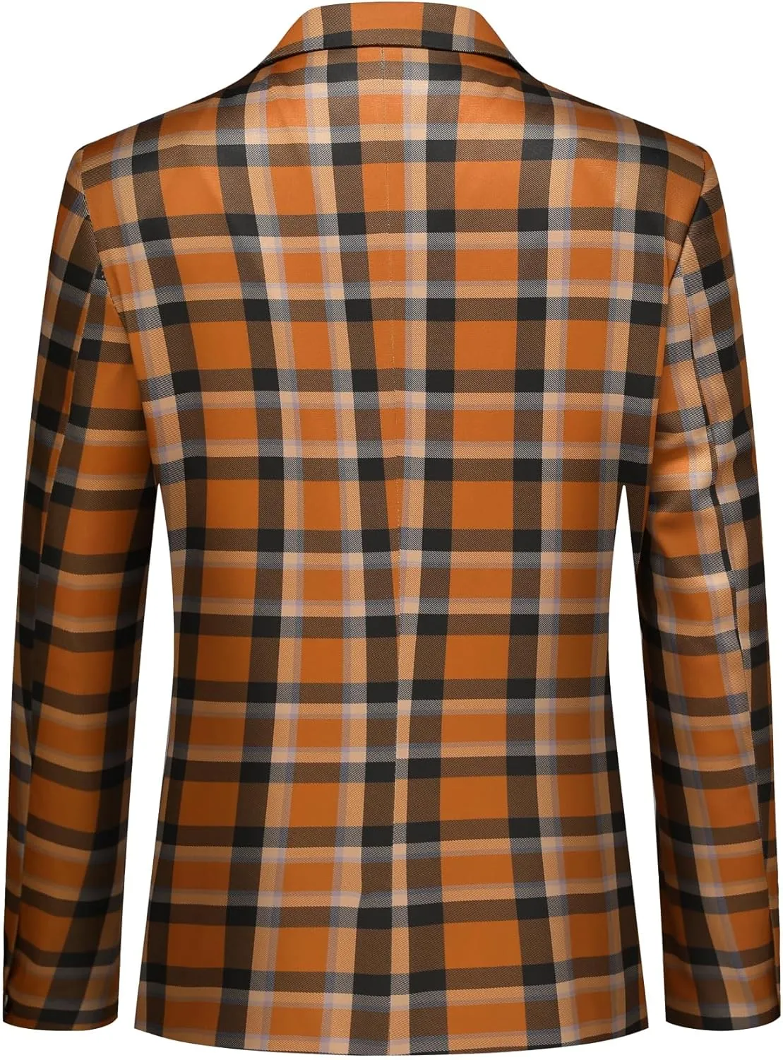 Boyland Men's Casual Suit Blazer Jackets Lightweight One Button Sport Coats Plaid Blazer