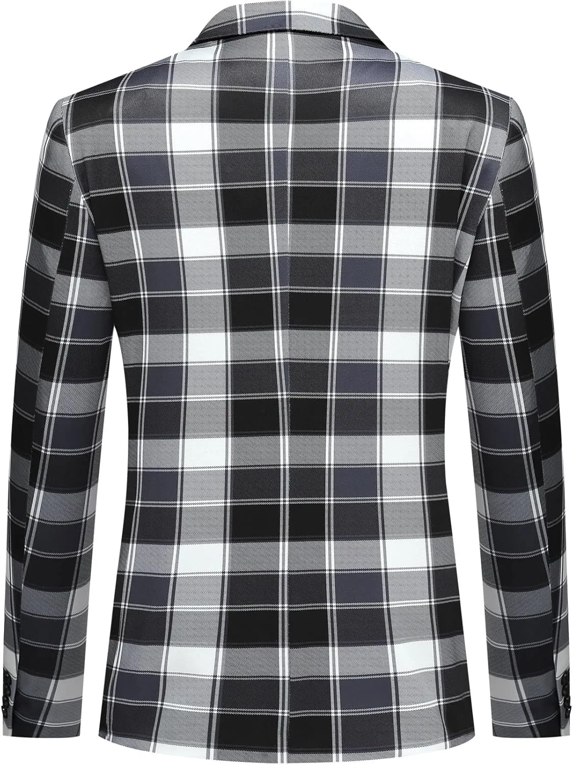 Boyland Men's Casual Suit Blazer Jackets Lightweight One Button Sport Coats Plaid Blazer