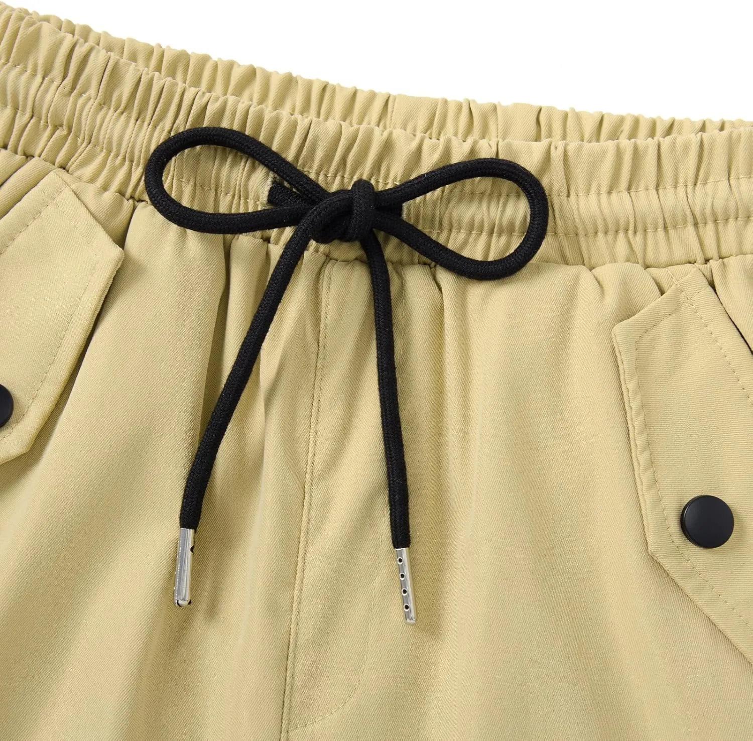 Boys Cargo Pants Wide Leg Pants Teen Kids Drawstring Straight Trousers with Pockets Size 7-14