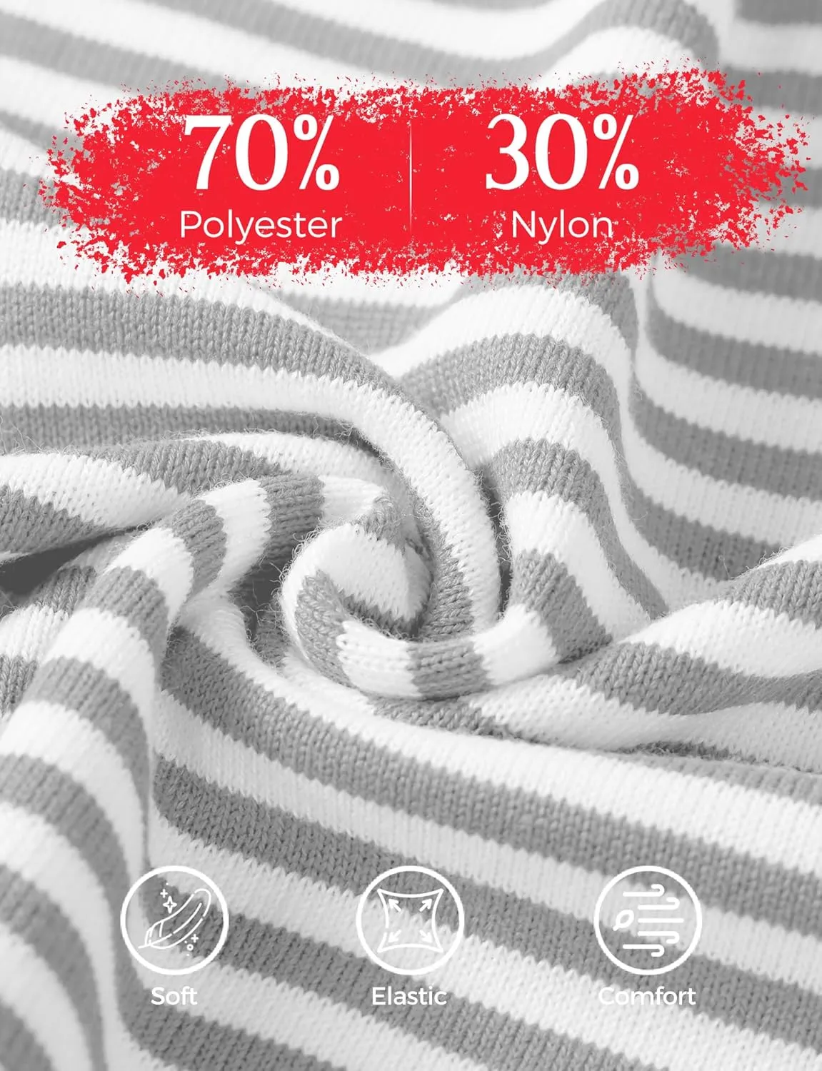 Buauty Womens Long Sleeve Crewneck Knitted Striped Sweaters Casual Color Block Drop Shoulder Pullover Trendy Tops