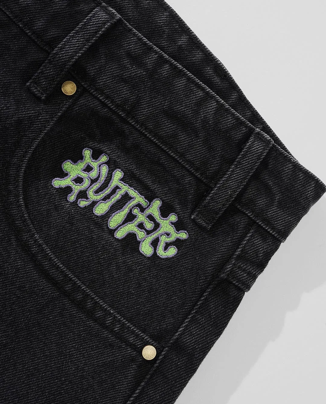 Butter Goods - Ink Denim Shorts - Worn Black