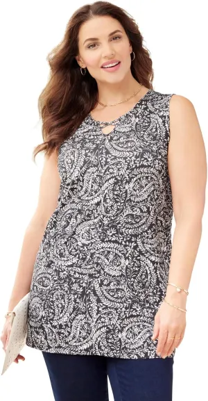Catherines Women's Plus Size Crisscross Timeless Tank
