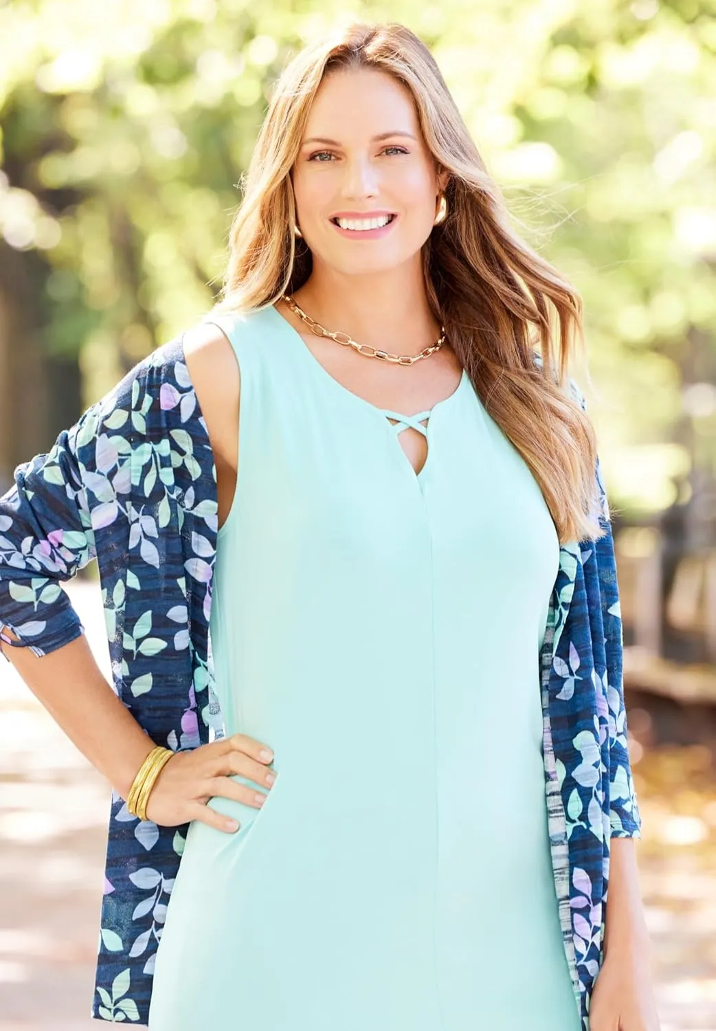 Catherines Women's Plus Size Crisscross Timeless Tank
