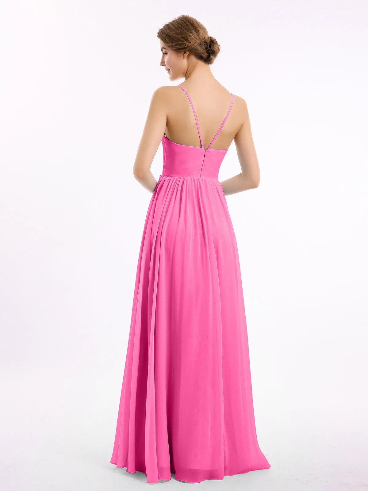 Chiffon Bridesmaid Dresses with Spaghetti Straps-Azalea Plus Size