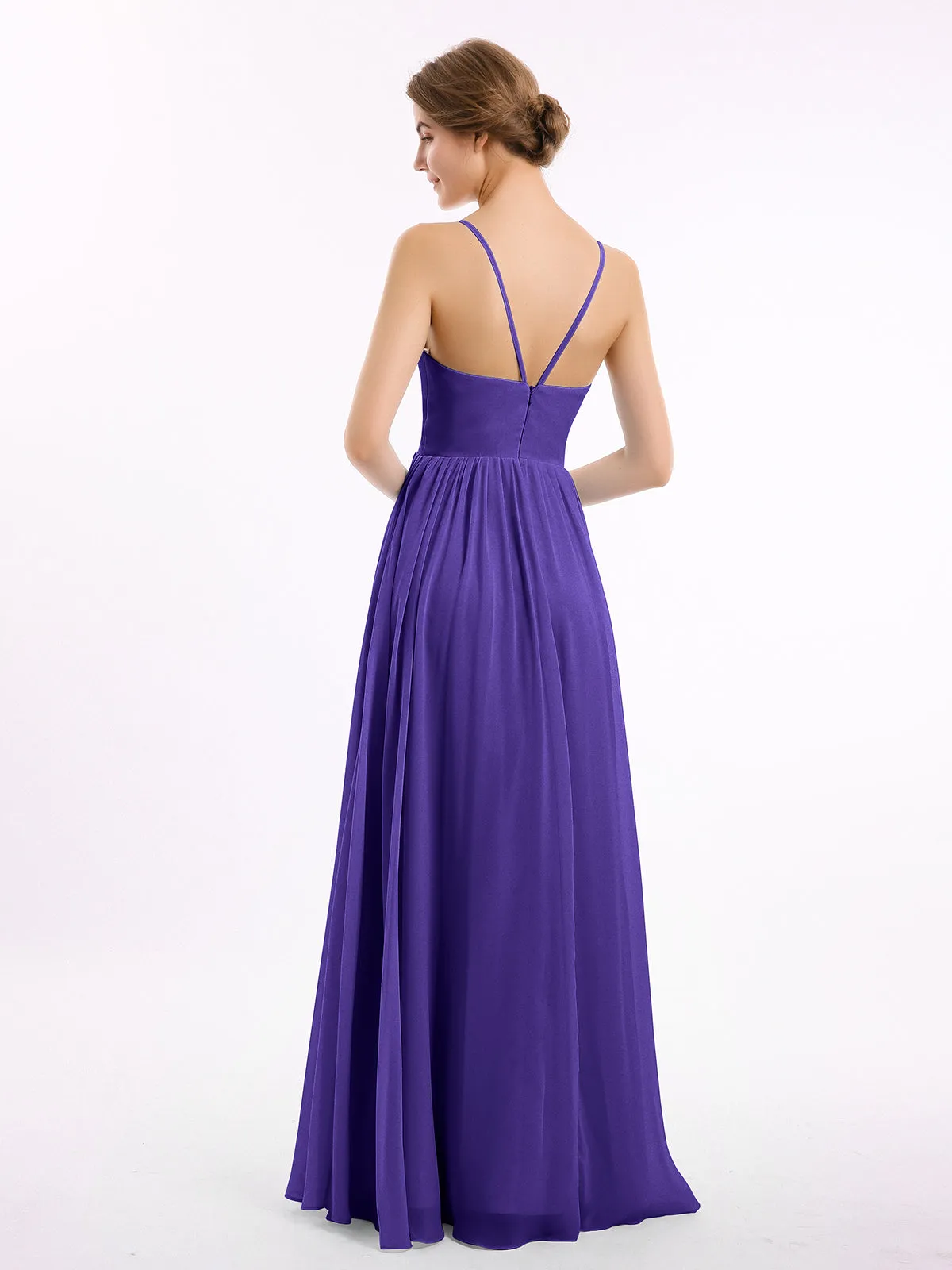 Chiffon Bridesmaid Dresses with Spaghetti Straps-Regency Plus Size