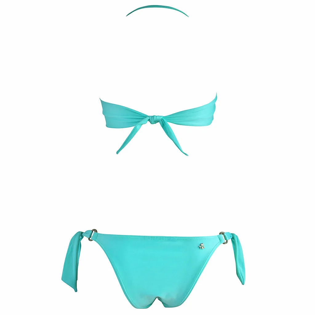 Cia Turquoise Crystallina Bandeau Bikini
