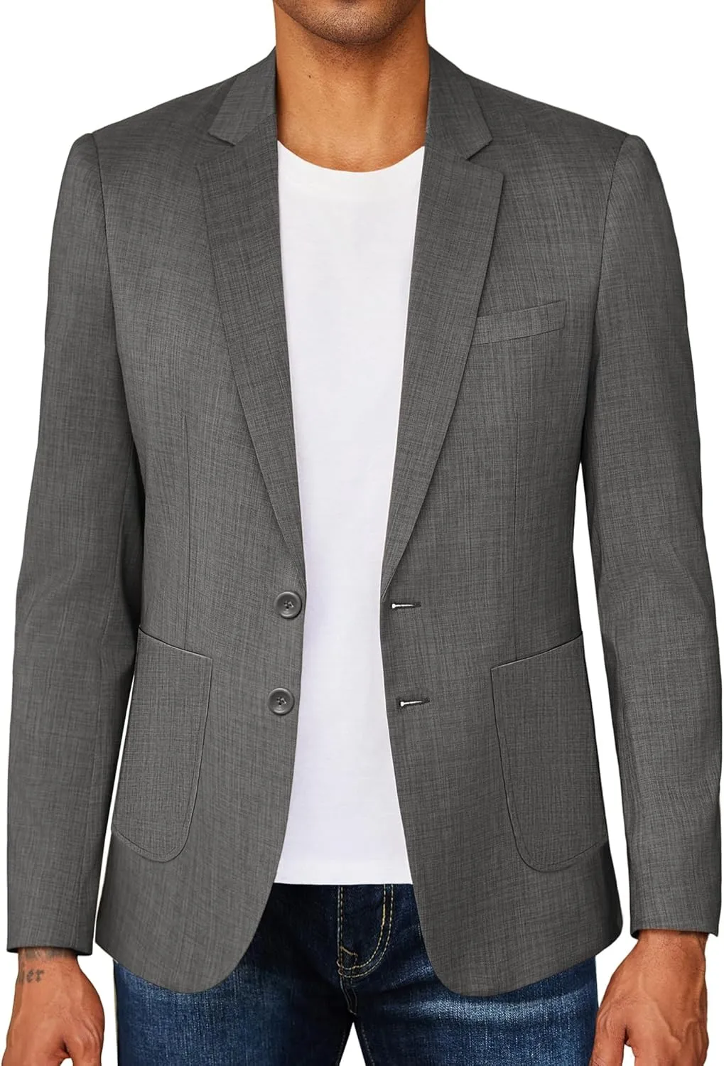 COOFANDY Men's Casual Blazer Jacket Two Button Sport Coat Lightweight Suit Jackets