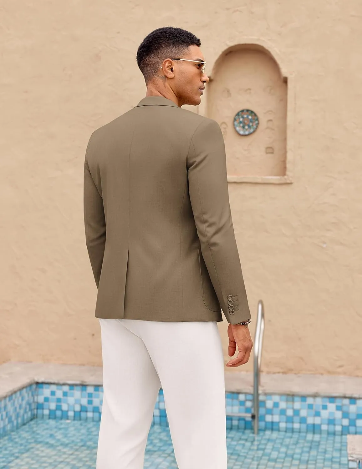 COOFANDY Mens Casual Blazer Two Button Sport Coat Lightweight Business Jackets with Pockets