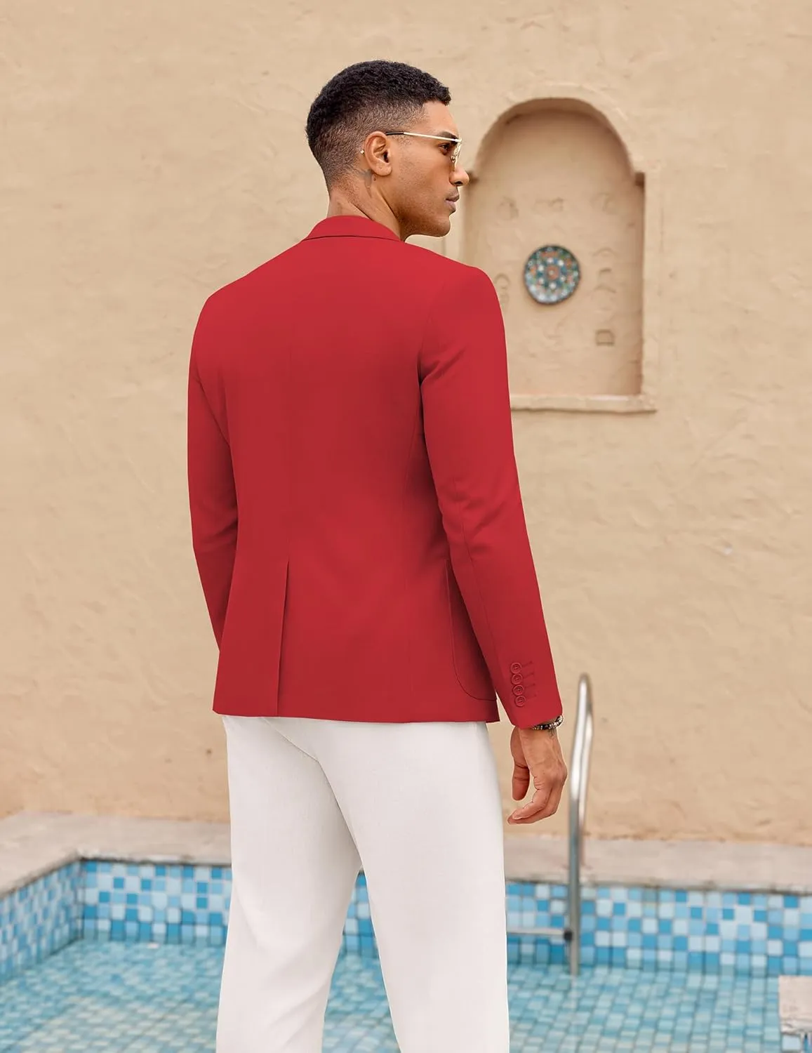 COOFANDY Mens Casual Blazer Two Button Sport Coat Lightweight Business Jackets with Pockets