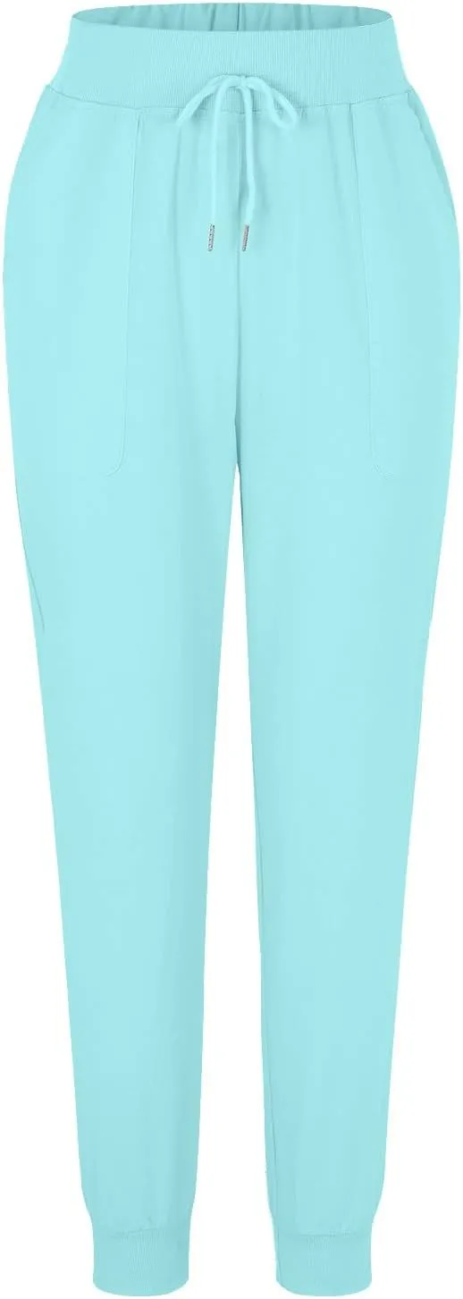 Cotton Linen Casual Summer Capri Pants for Women Cropped Comfy Baggy Trousers with Pockets Palazzo Lounge Pants